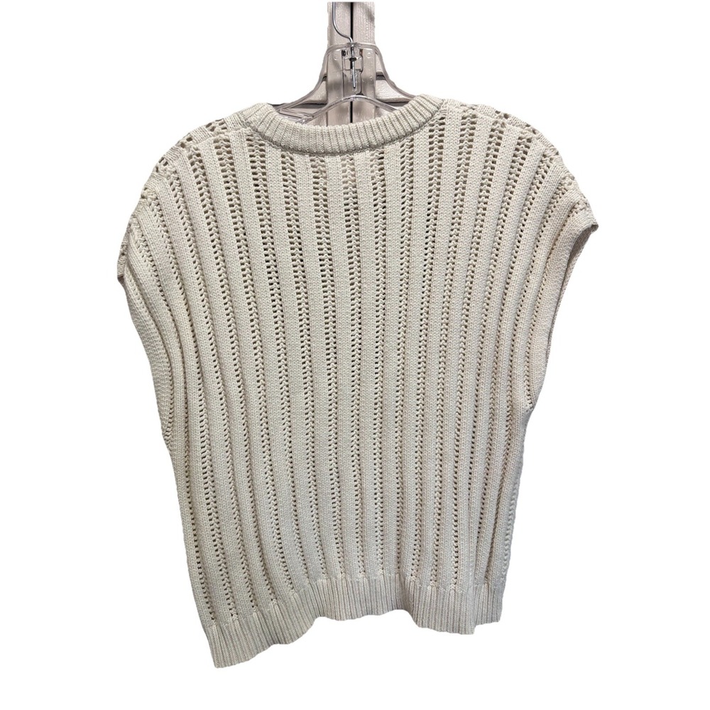 Jessica Simpson Cream Cable Knit Soft Sweater Sleeveless Size XL‎ - Picture 4 of 6